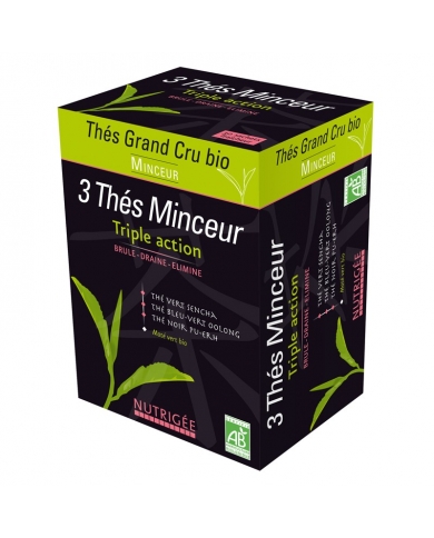 Thé Minceur aux 3 Thés Vert, Bleu et Noir en infusettes