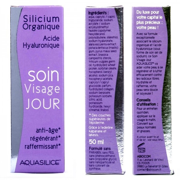 Soin Visage Jour Silicium Organique & Acide Hyaluronique