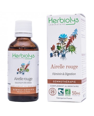 Airelle rouge bourgeons en liquide bio de herbiolys