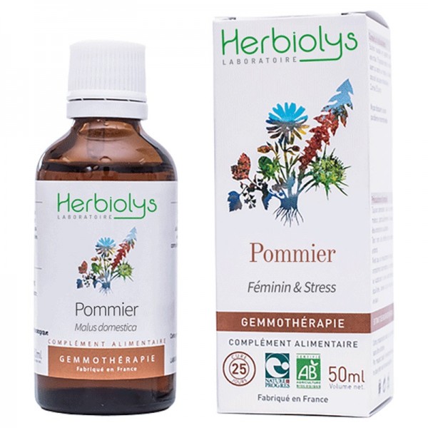 Pommier bourgeons en liquide bio herbiolys