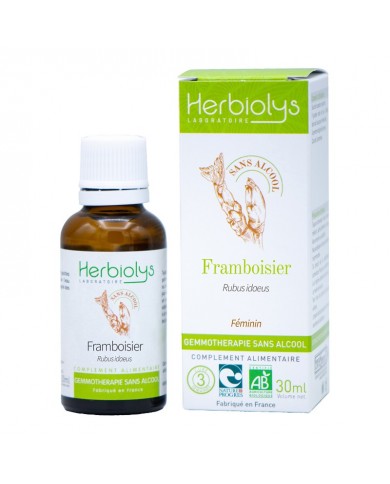 Framboisier bourgeons sans alcool en liquide bio