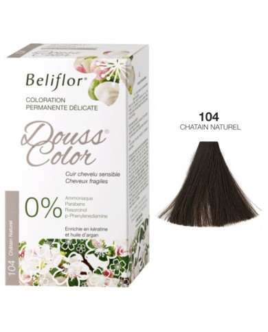 Coloration Délicate DOUSSCOLOR n° 104 Chatain Naturel Beliflor