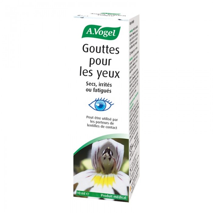 Gouttes pour yeux fatigués, secs ou irrités