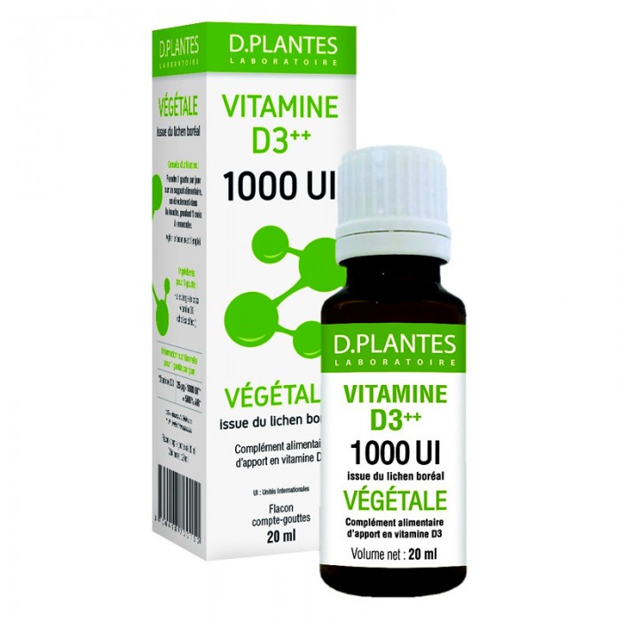 Vitamines D3++ - 1000UI D.PLANTES