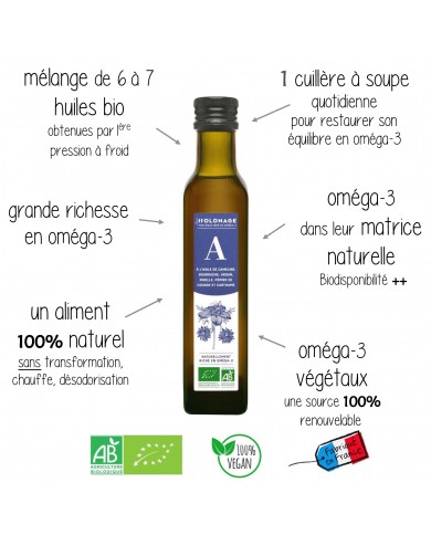 Holonage A en huile alimentaire Bio