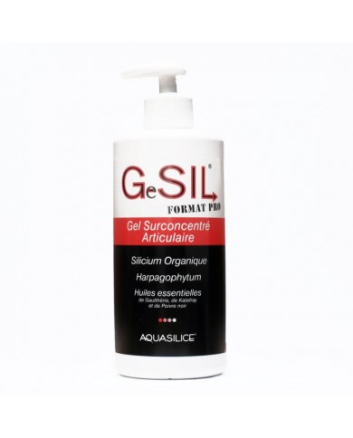 FLACON POMPE 500ML GeSIL - gel surconcentré Articulaire chez Herboristerie du Palais Royal Paris Michel Pierre