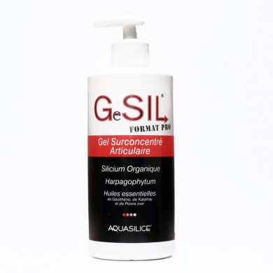 FLACON POMPE 500ML GeSIL - gel surconcentré Articulaire chez Herboristerie du Palais Royal Paris Michel Pierre