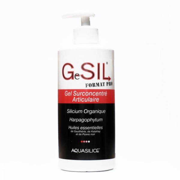 FLACON POMPE 500ML GeSIL - gel surconcentré Articulaire chez Herboristerie du Palais Royal Paris Michel Pierre