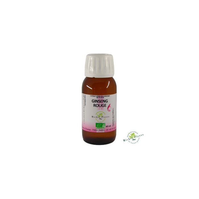 Ginseng rouge extrait hydroalcoolique Bio herboristerie du palais royal