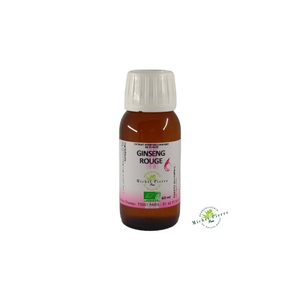 Ginseng rouge extrait hydroalcoolique Bio herboristerie du palais royal