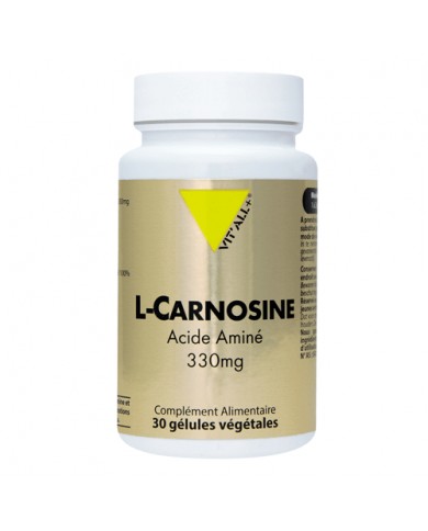 L-Carnosine 330 mg en gélules Vitall + Herboristerie du Palais Royal Paris