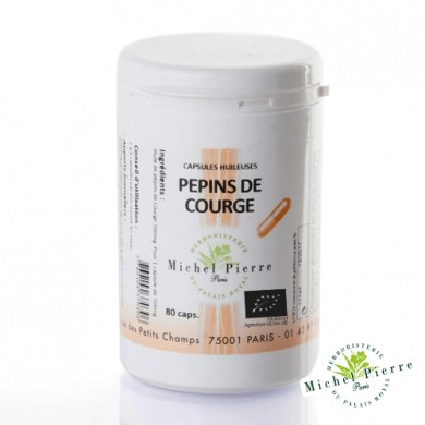 Pepins de courges en capsules bio - Herboristerie du Palais Royal Paris Michel Pierre