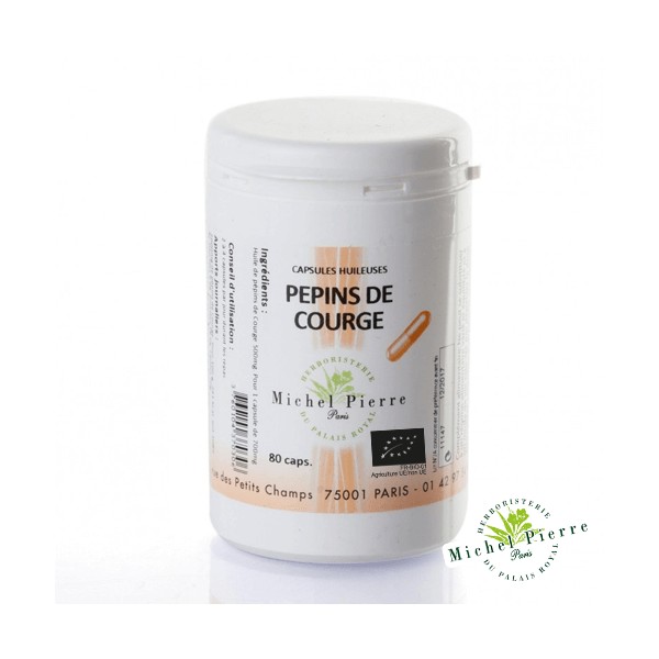 Pepins de courges en capsules bio - Herboristerie du Palais Royal Paris Michel Pierre
