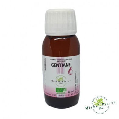 Gentiane Bio en extrait hydroalcoolque Herboristerie du Palais Royal Paris Michel Pierre