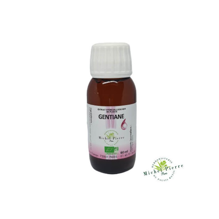 Gentiane Bio en extrait hydroalcoolque Herboristerie du Palais Royal Paris Michel Pierre