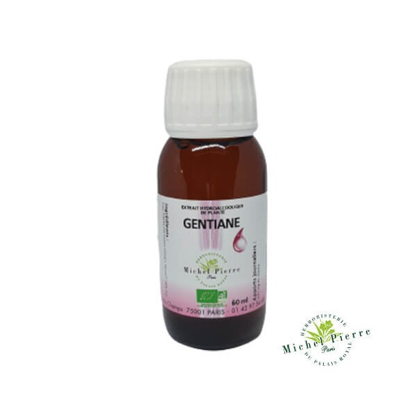 Gentiane Bio en extrait hydroalcoolque Herboristerie du Palais Royal Paris Michel Pierre