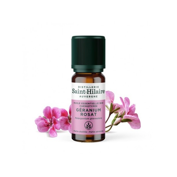 Géranium rosat en huile essentielle Bio