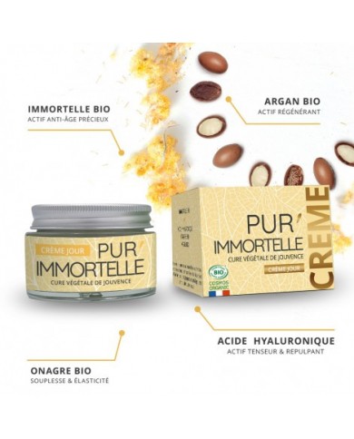 Pur'immortelle crème de jour bio