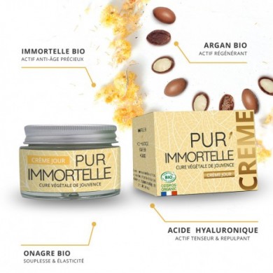 Pur'immortelle crème de jour bio