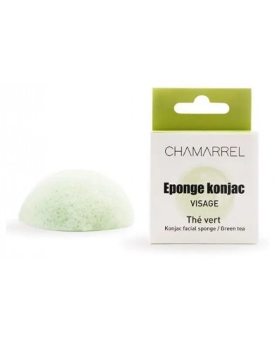 Eponge konjac visage - Thé vert