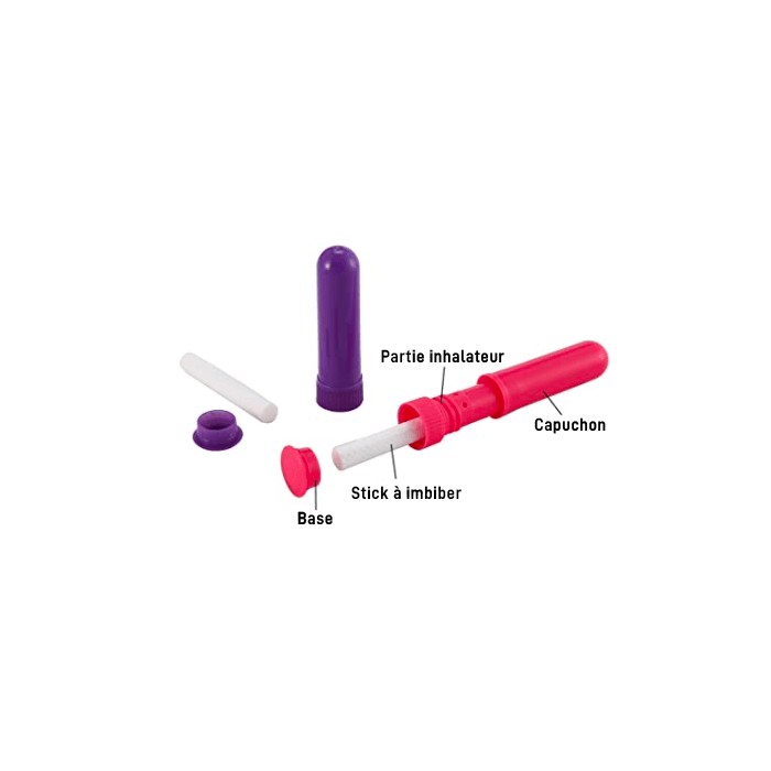 Inhalateur  plastique Jaune