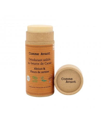 Déodorant solide Abricot & Fleur de Cerisier Bio
