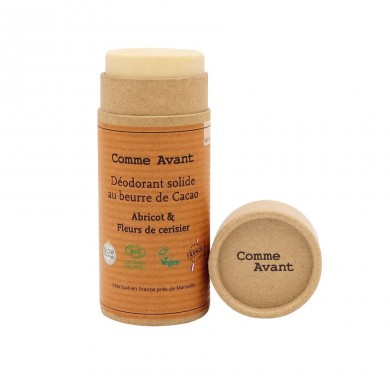 Déodorant solide Abricot & Fleur de Cerisier Bio