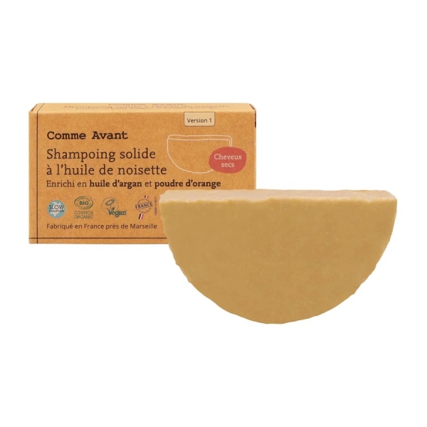 Shampoing solide à l'huile d'Argan & poudre d'Orange Bio