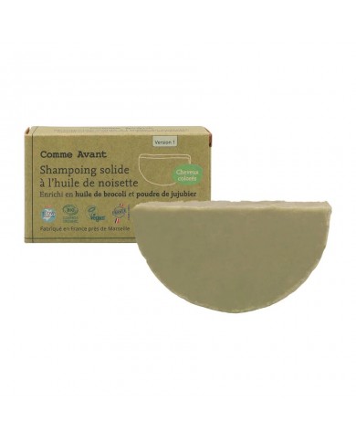 Shampoing solide à l'huile de Brocolis & poudre de Jujubier bio