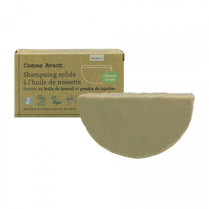 Shampoing solide à l'huile de Brocolis & poudre de Jujubier bio