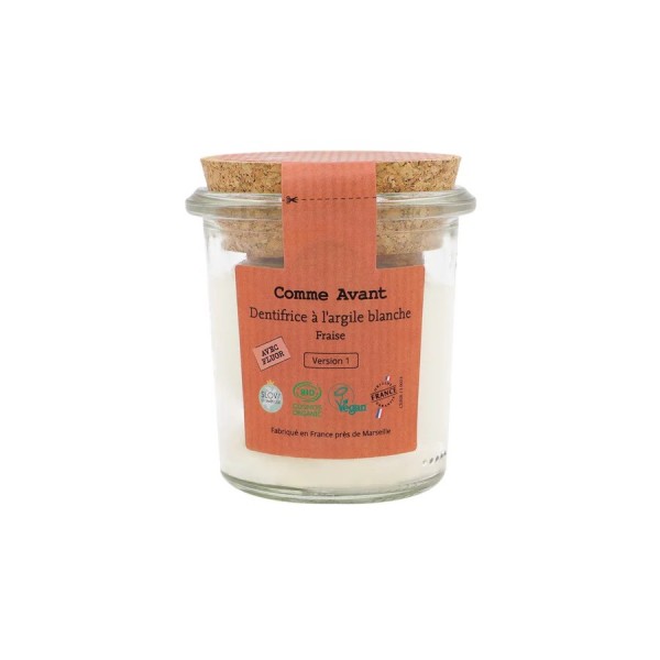 Dentifrice enfant bio naturel en pâte parfum fraise