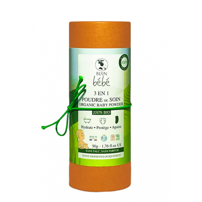 Poudre de soin bio 3 en 1 pour bébé