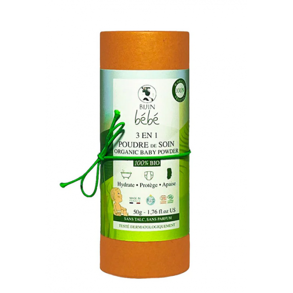 Poudre de soin bio 3 en 1 pour bébé