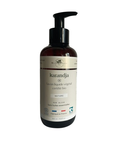 Savon liquide végétal pur olive NATURE certifié bio 250 ml