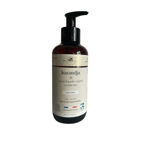 Savon liquide végétal pur olive NATURE certifié bio 250 ml