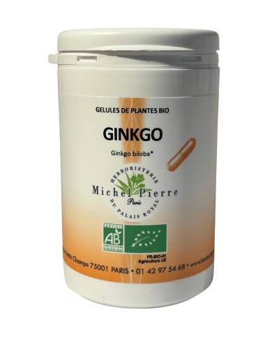 Ginkgo biloba en gélules Bio Herboristerie du Palais Royal
