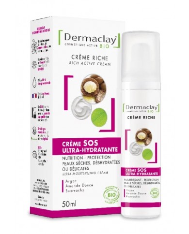 Crème Riche Sos Ultra Hydratante Visage - CertifiÉe Bio* - 50 ml