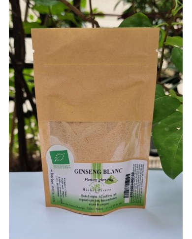 Ginseng blanc en poudre