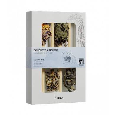 Coffret de 4 bouquets à infuser Bio