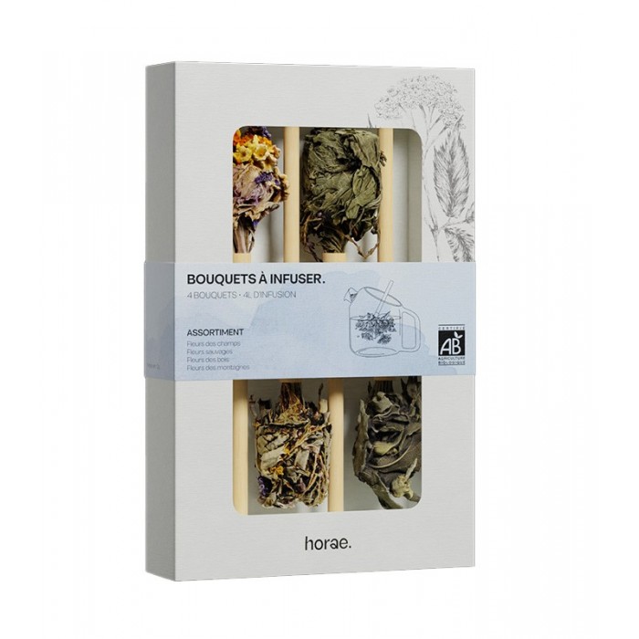 Coffret de 4 bouquets à infuser Bio