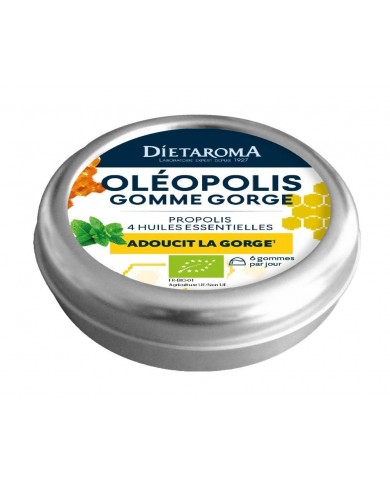 Oleopolis - gomme gorge propolis et huiles essentielles