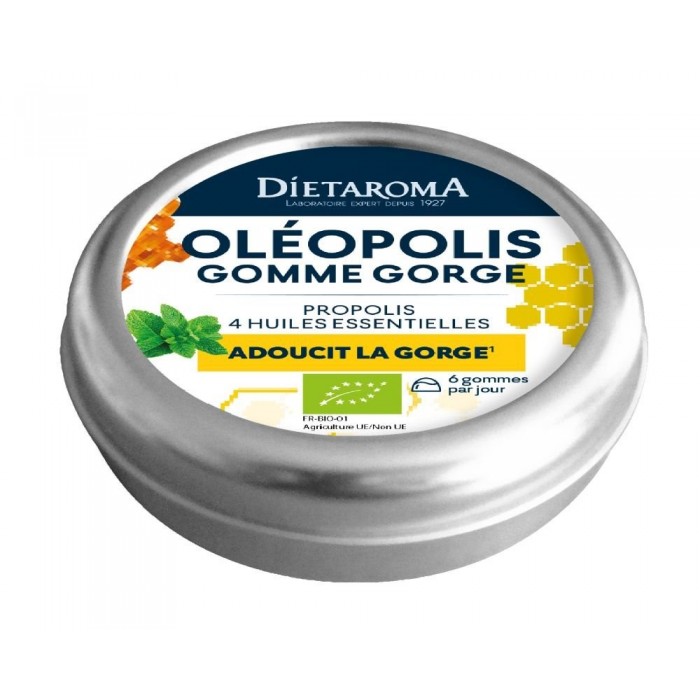 Oleopolis - gomme gorge propolis et huiles essentielles
