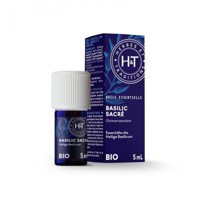 BASILIC SACRÉ BIO EN HUILE ESSENTIELLE BIO