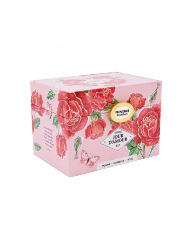 Tisane Jour d'Amour Bio en infusettes en Coffret métal