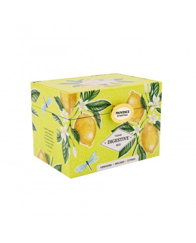 Tisane Digestive Bio en infusettes en coffret métal