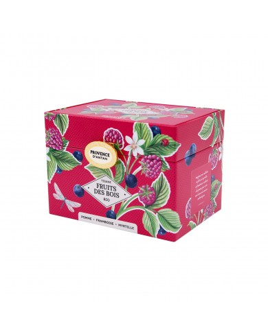 Tisane Fruits des Bois Bio en infusettes en coffret métal