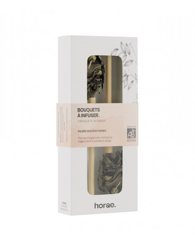 Coffret de 2 bouquets Fleurs des Montagnes à infuser Bio