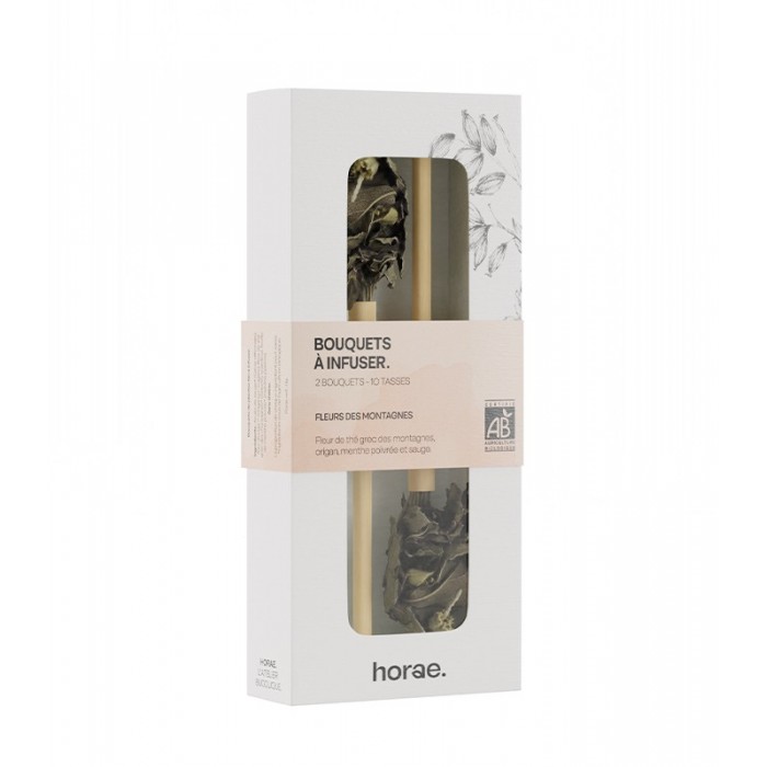 Coffret de 2 bouquets Fleurs des Montagnes à infuser Bio