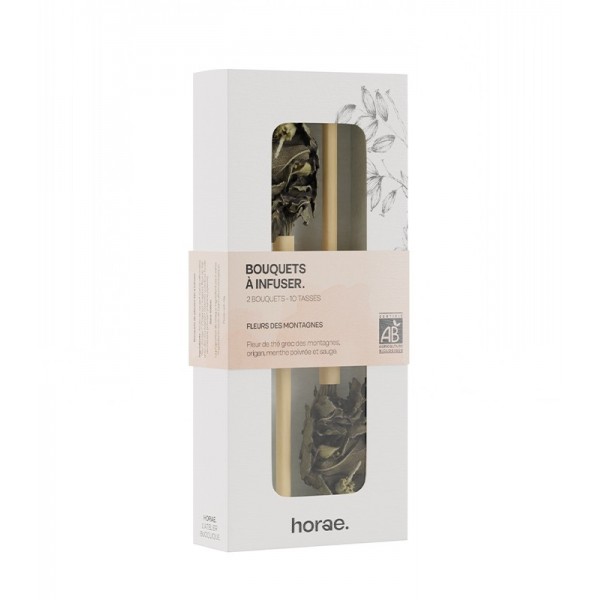 Coffret de 2 bouquets Fleurs des Montagnes à infuser Bio