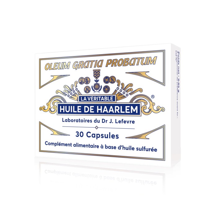 Huile de haarlem véritable